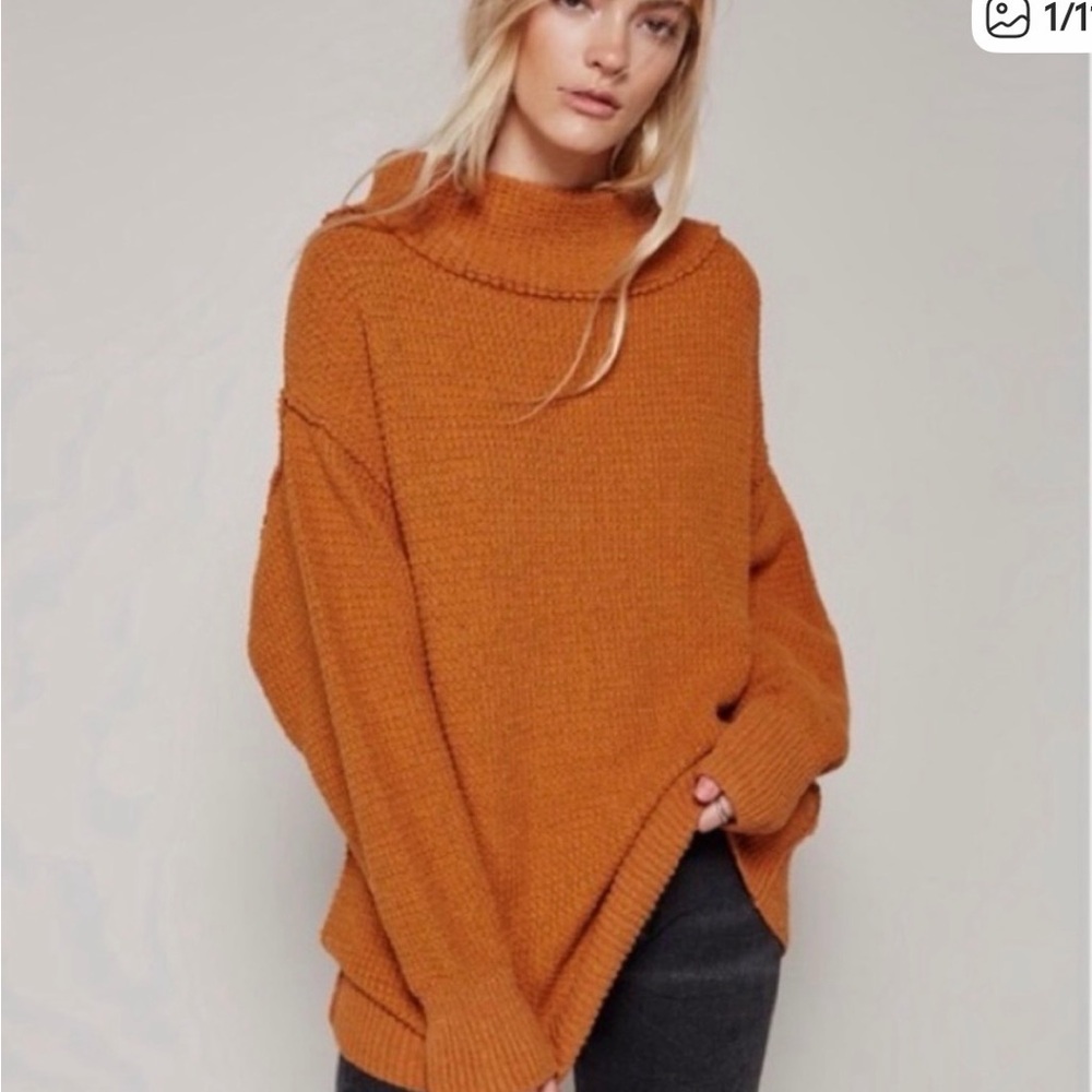 Free People Oversized Livvy Cowl Neck Sweater